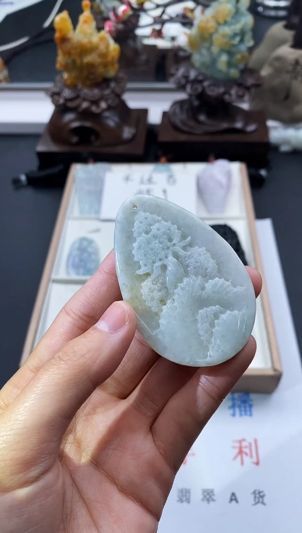 颈饰未镶嵌翡翠天然缅甸A货翡翠