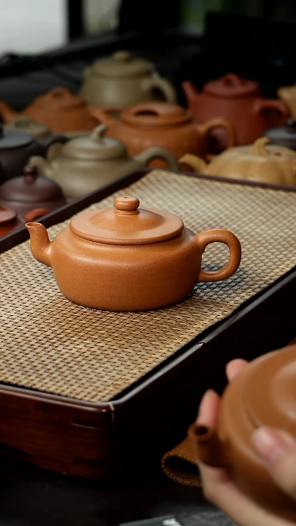 【闪购商品】紫砂茶壶老黄段旭帽170cc