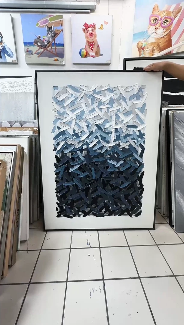 168现代艺术装饰画油画90cm*120cm