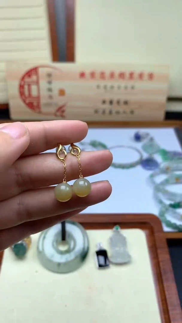 【闪购商品】定制翡翠18K金镶嵌///////////