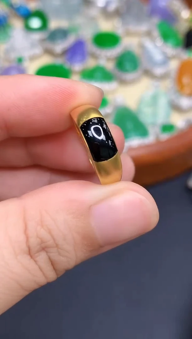 18K金镶嵌戒指翡翠382-中国好珍宝