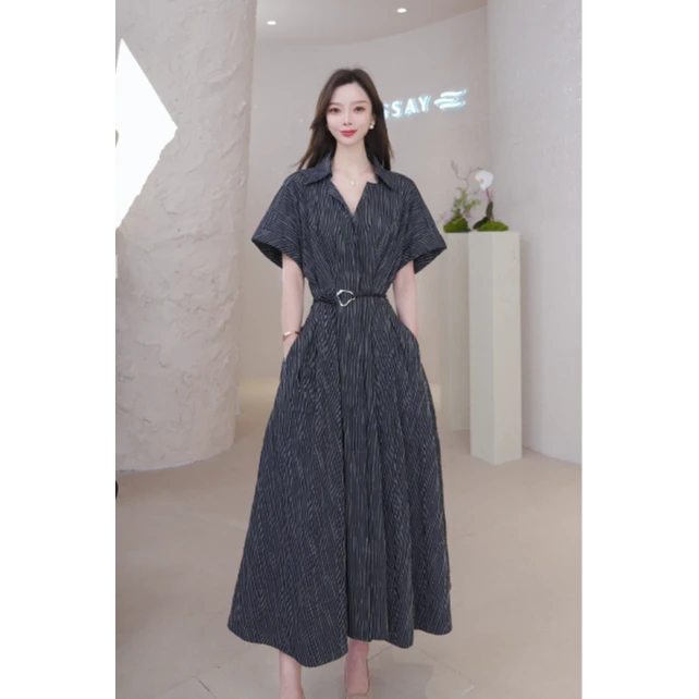 ELLASSAY歌力思25新款棉感舒适摩登优雅连衣裙女EWE361Y02400