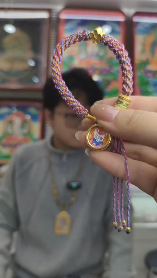 手链九尾狐 纯手绘唐卡（非质量问题 不退不换）