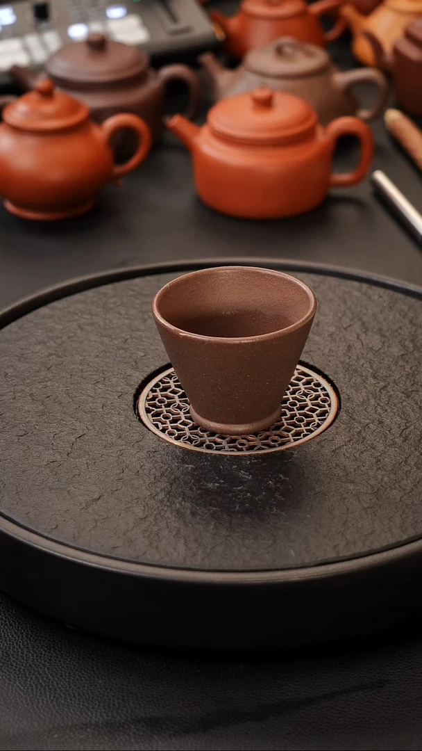 茶壶紫砂序****o鲨鱼皮段泥杯子 120C 原矿紫砂杯