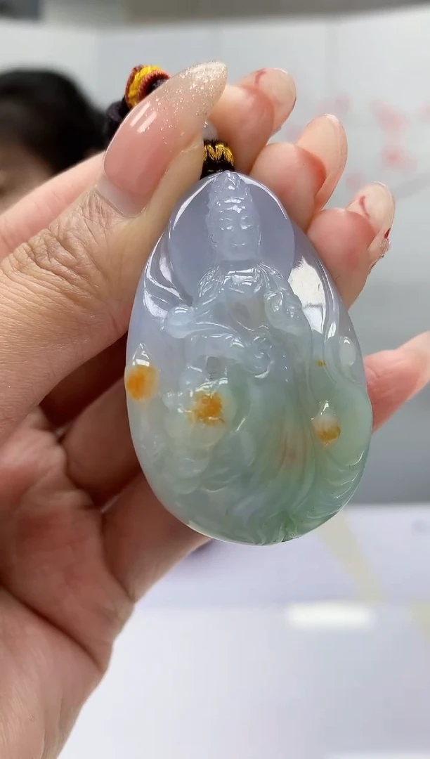 【闪购商品】定制翡翠未镶嵌4902MM-毛货挂件459