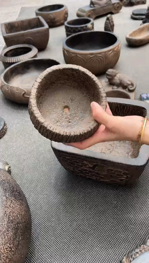 陶土小石钵火山泥