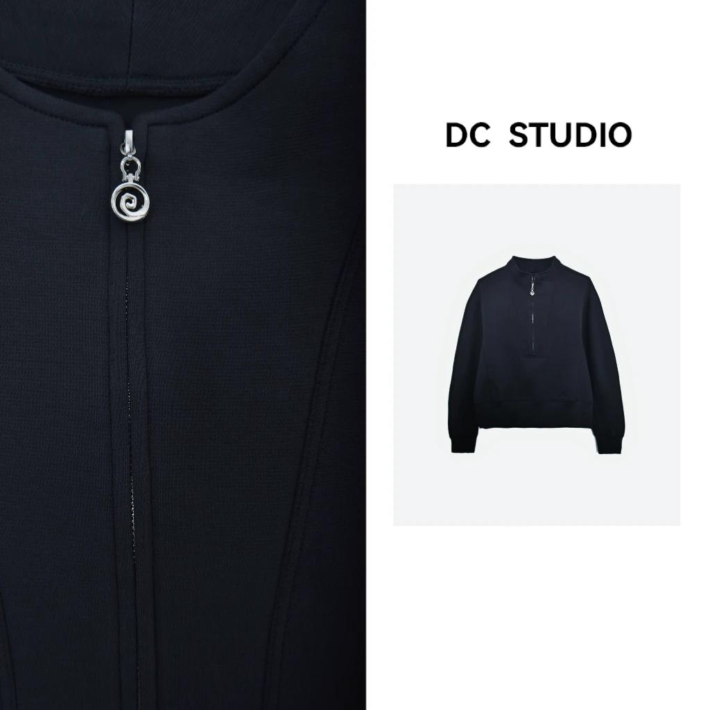 DC STUDIO【时光不语】2024秋冬新款休闲时尚宽松百搭保暖卫衣