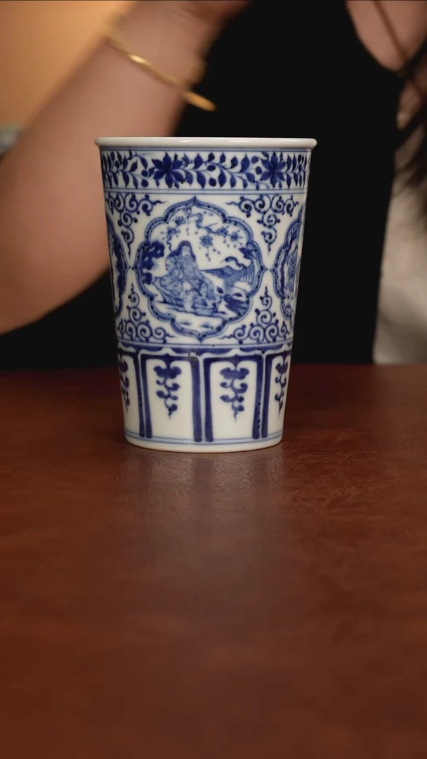 手*景德镇瓷器，青花瓷手绘茶具~