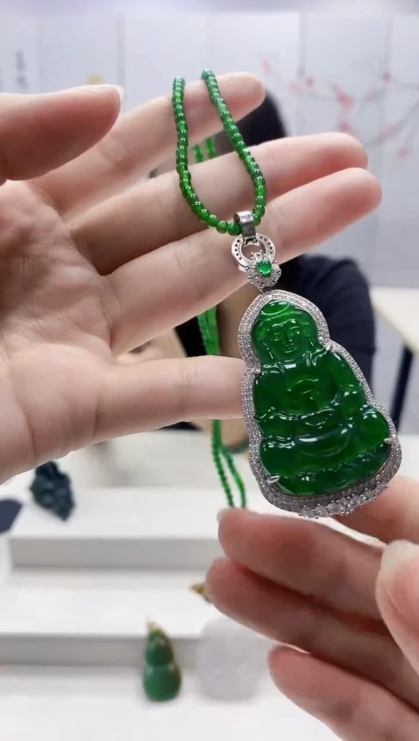 未镶嵌定制翡翠3099ry-毛货挂件103