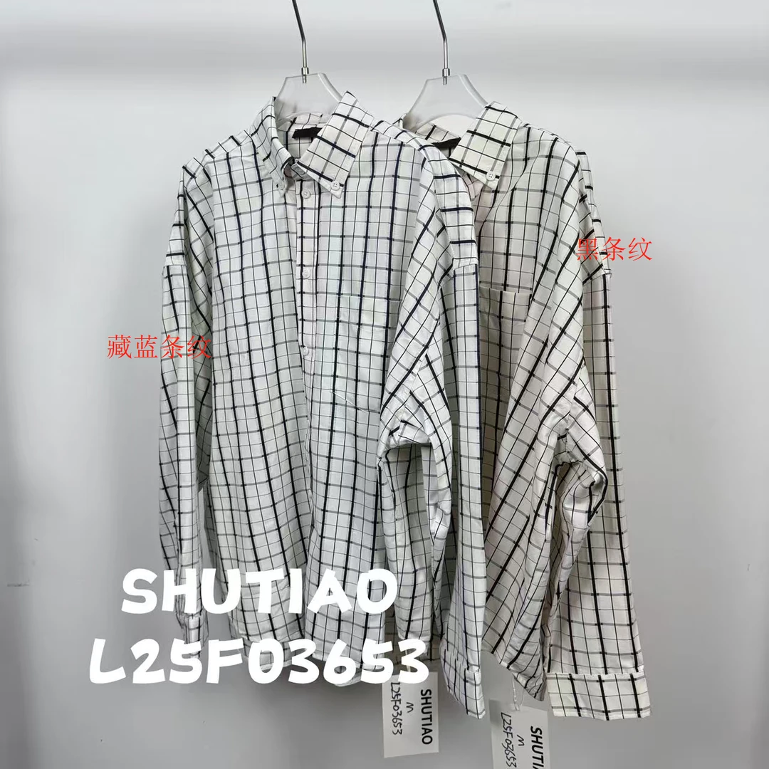 【SHUTIAO】2025夏季：新款小众设计款衬衫L25F03653