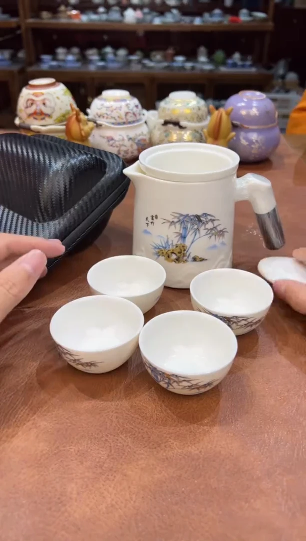 真的很便宜会开片的旅行茶具