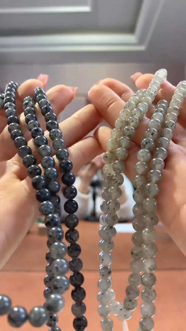 【闪购商品】和田玉珠串未镶嵌青花点墨多圈珠串多样性拍一发一