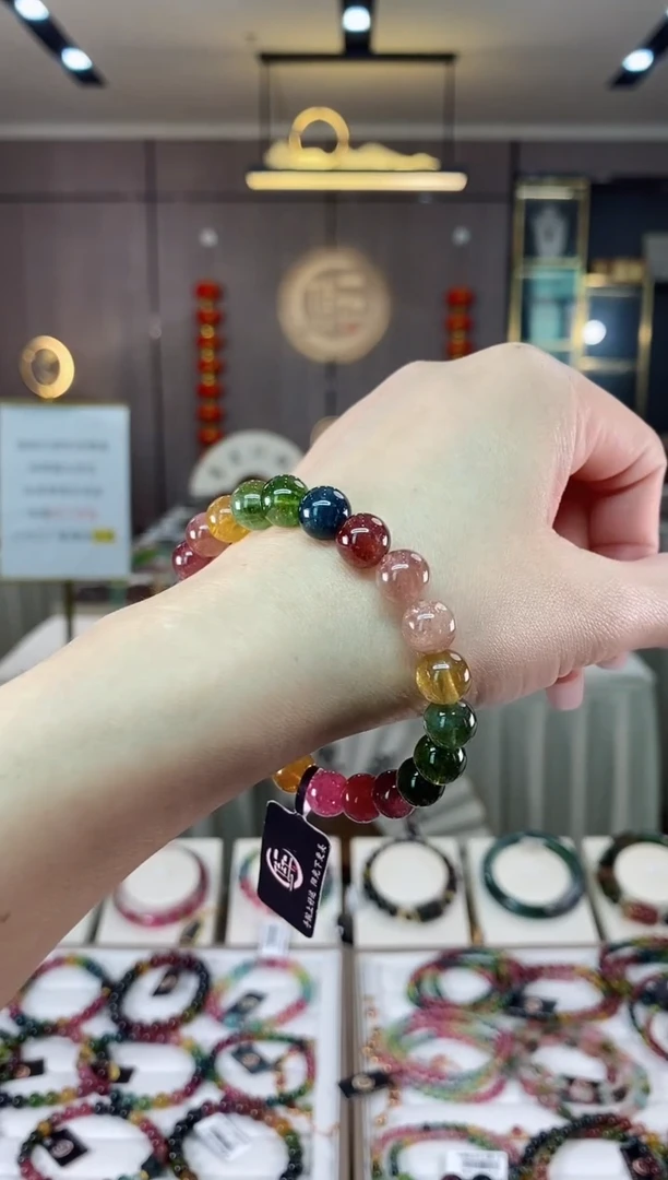 【闪购商品】碧玺单圈手串8mm+未镶嵌（多样性发一条）hon