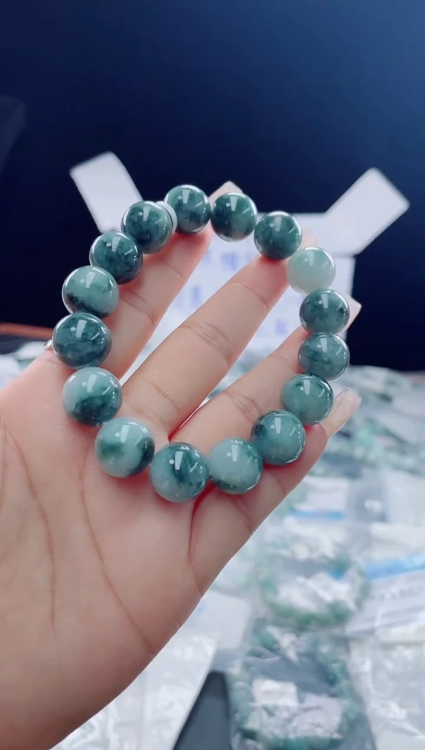 未镶嵌戒指翡翠珠串13+