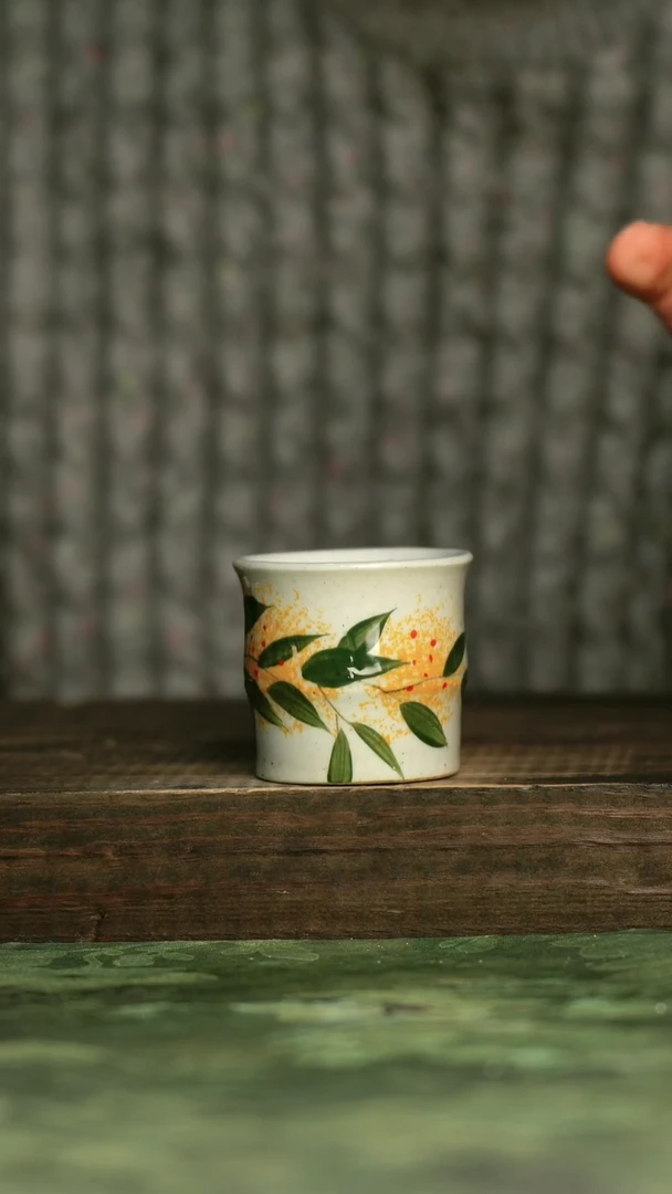 陶瓷青诗集手工手绘瓷器