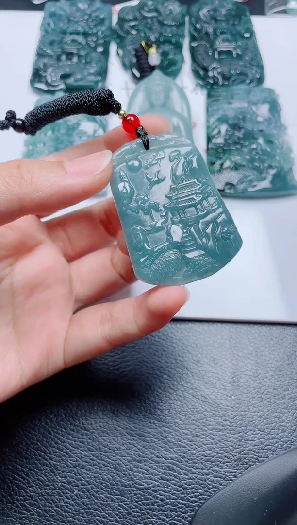 颈饰未镶嵌翡翠多样性发货随机发货-山水