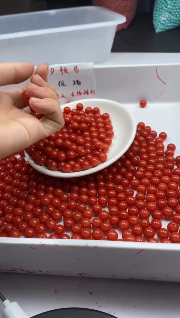 南红玛瑙未镶嵌颈饰w2185云南保山肉南红8MM*40颗