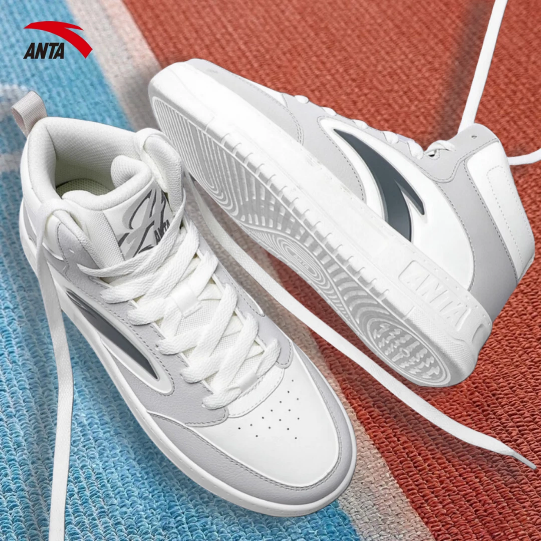 安踏板鞋男鞋官方正品四季款轻便厚底低帮学生休闲运动鞋子