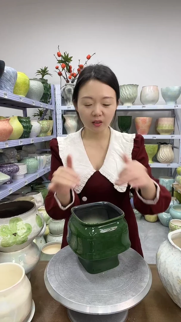 12.2陶瓷花盆直播链接高.  15    口15