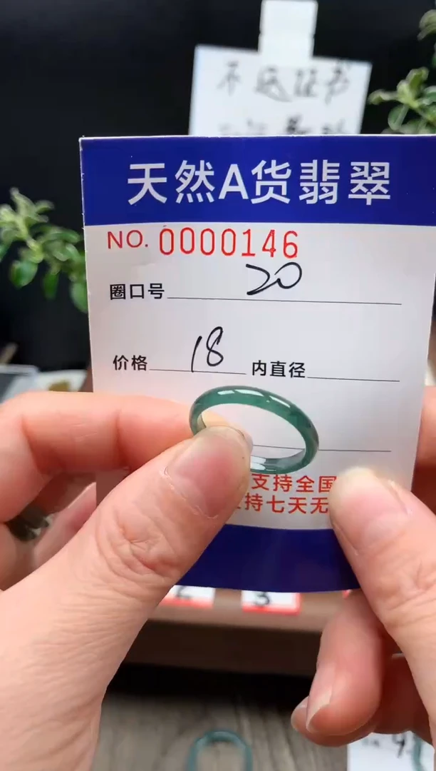 未镶嵌戒指翡翠20#