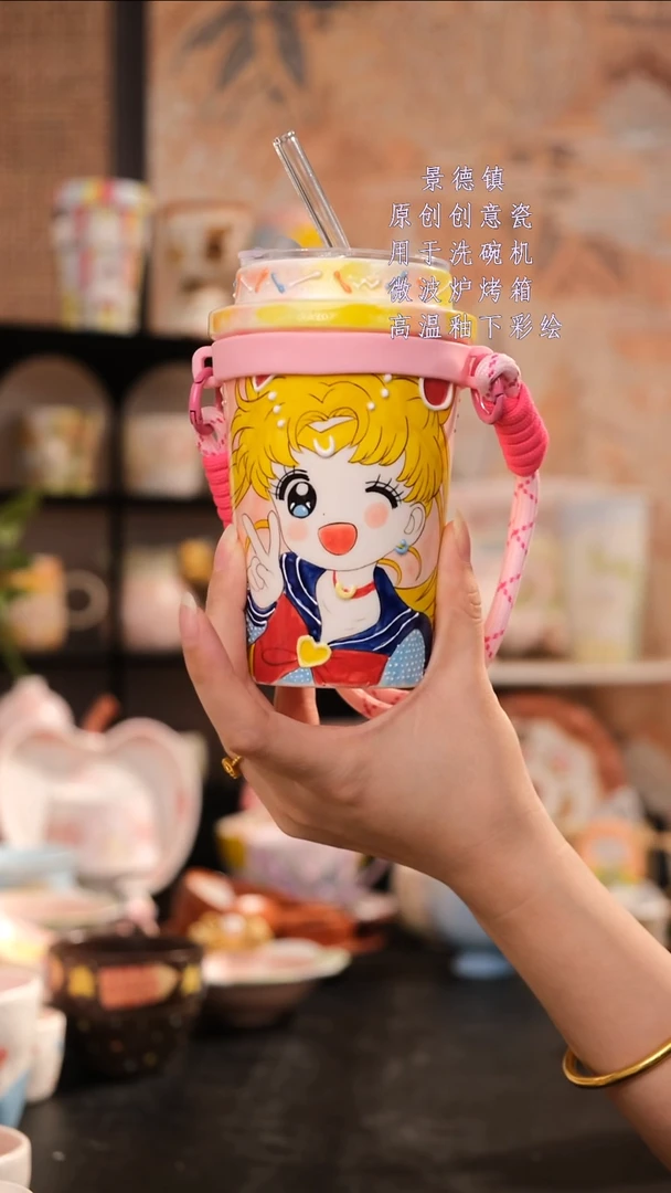 摆件旺的可以陶瓷高温釉下彩