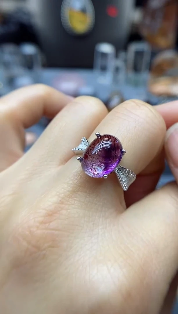 【闪购商品】水晶戒指银S925镶嵌水晶水晶