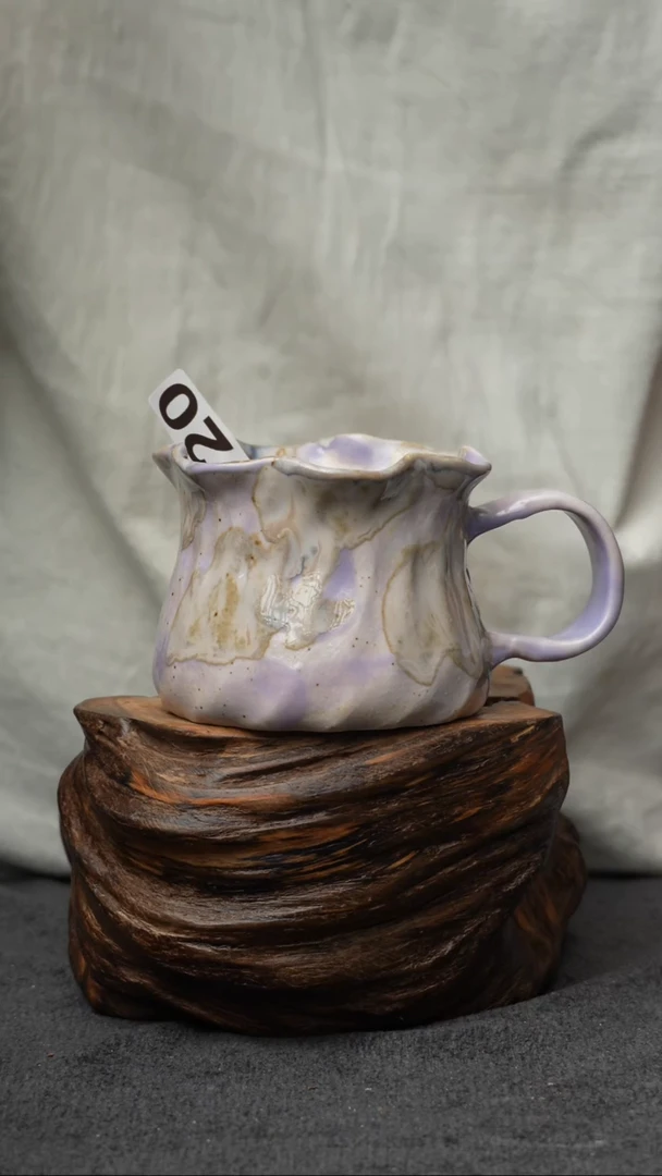 杯子020景德镇手创颜色釉杯（食品级）带冰裂纹