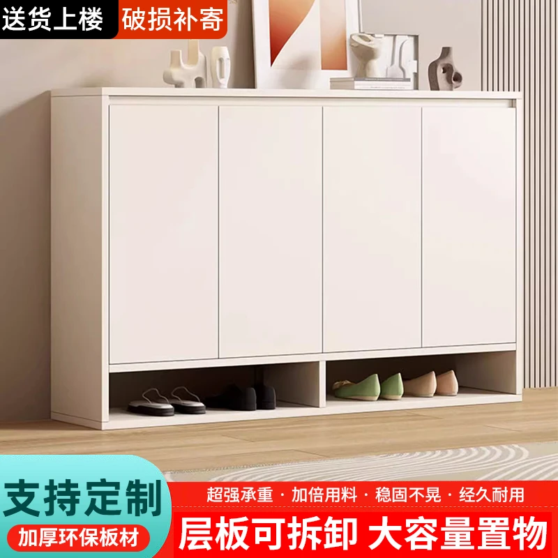门口鞋柜阳台鞋柜2025新款大容量家用储物柜走廊门口收纳多层鞋架