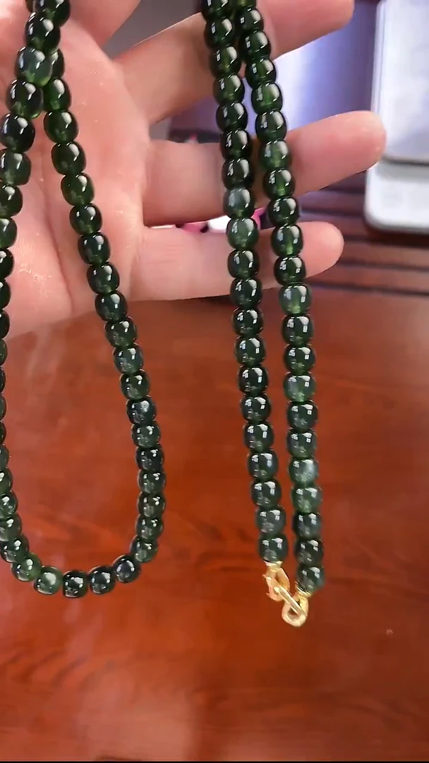 未镶嵌蛇纹石玉项链项链