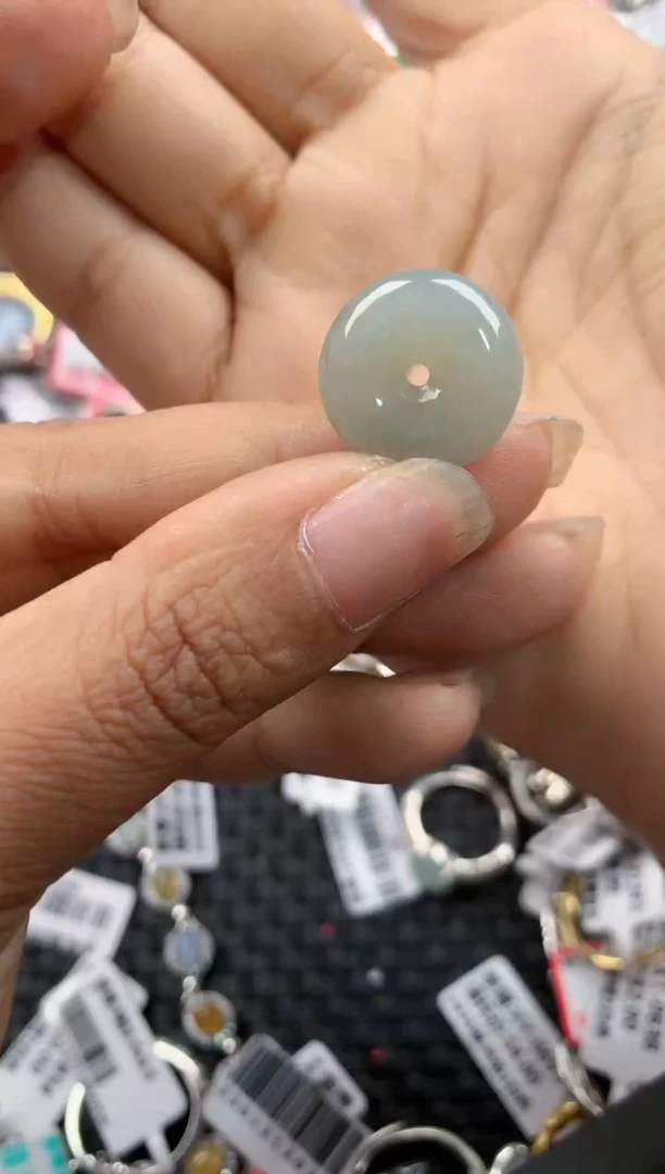银S925镶嵌戒指翡翠151515-----5