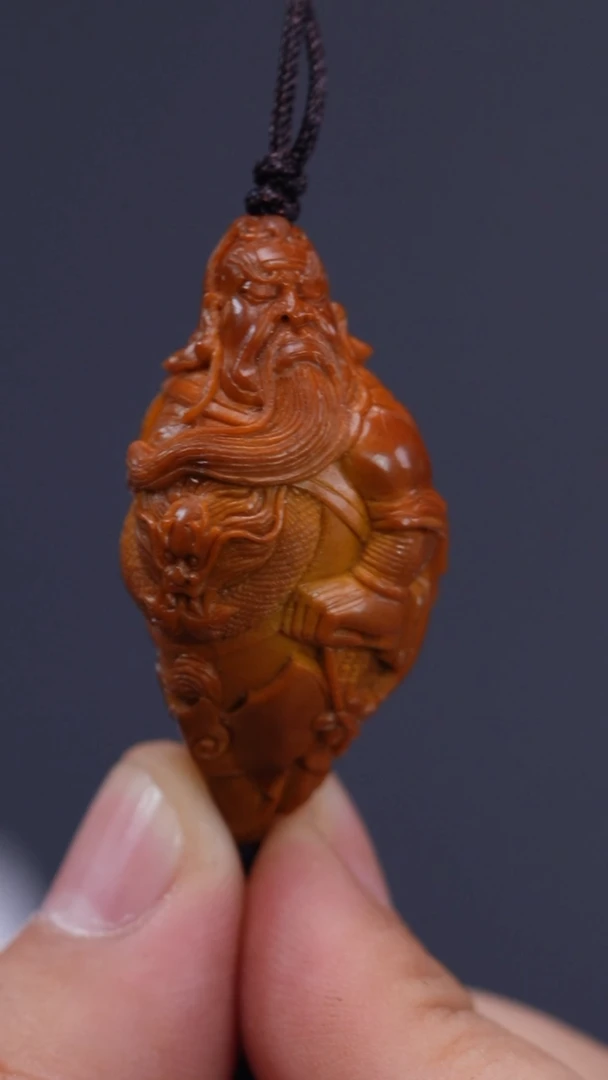 【闪购商品】橄榄核其他回血孙香整身立雕御龙关公单件