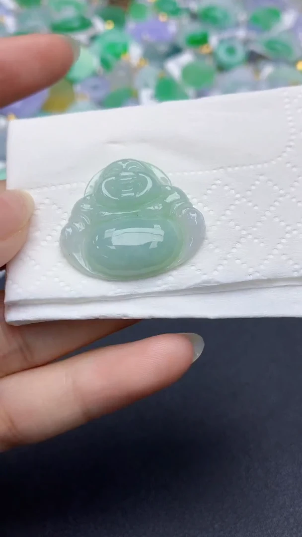 翡翠未镶嵌颈饰天然缅甸a货翡翠