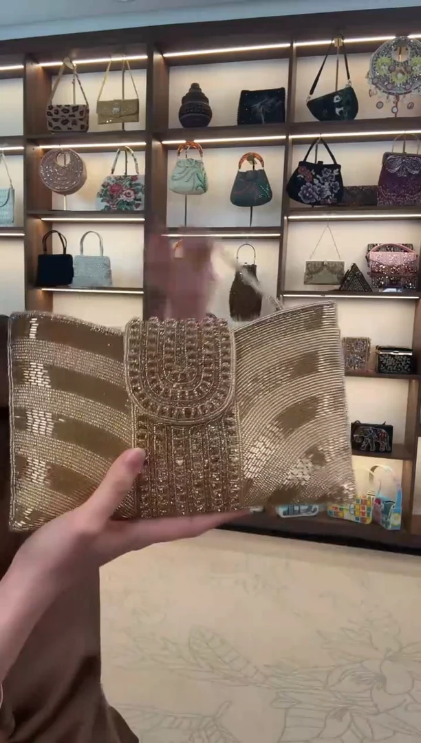 织物20百格汇手工串珠包