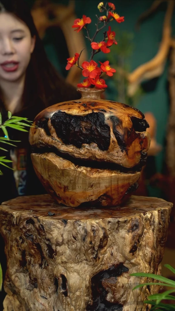 木雷击枣木平安瓶