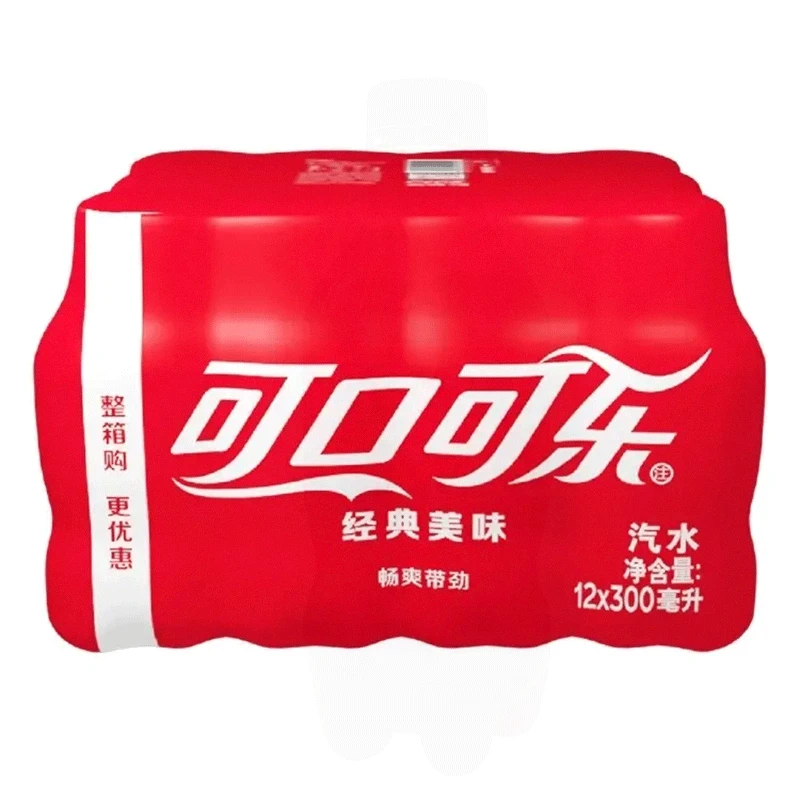 可口可乐300ml*6瓶整箱迷你小可乐小瓶装迷你装芬达饮料橙味正品