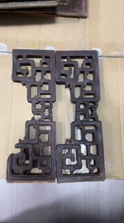 【闪购商品】香榧木微瑕孤品木雕一对15