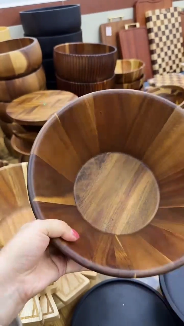 相思木沙拉盆大号水果盘