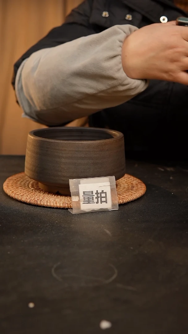 【闪购商品】瓷片泥泥手工花盆口12高7.5