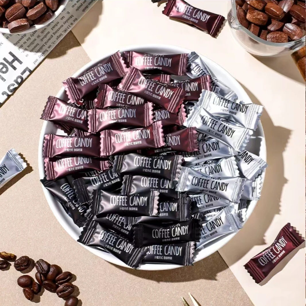 新疆包邮【约100颗/袋】咖啡豆糖果咖啡零食学习办公特浓嚼着吃糖果