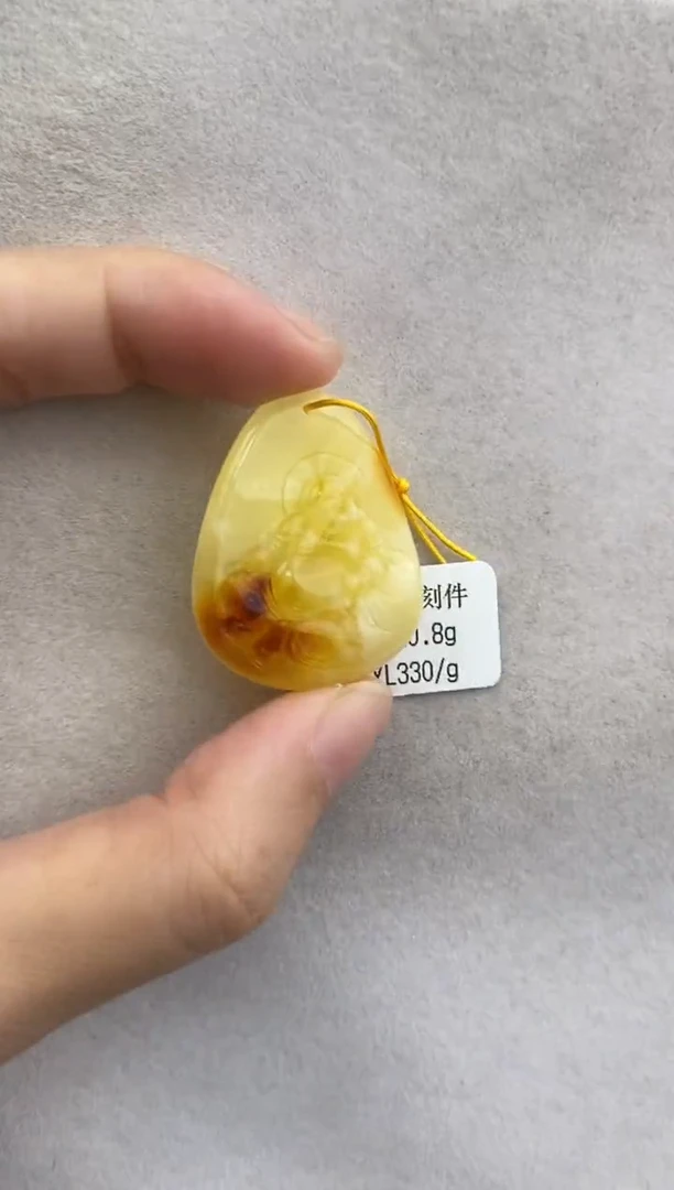 裸石琥珀未镶嵌10822010-特价吊坠