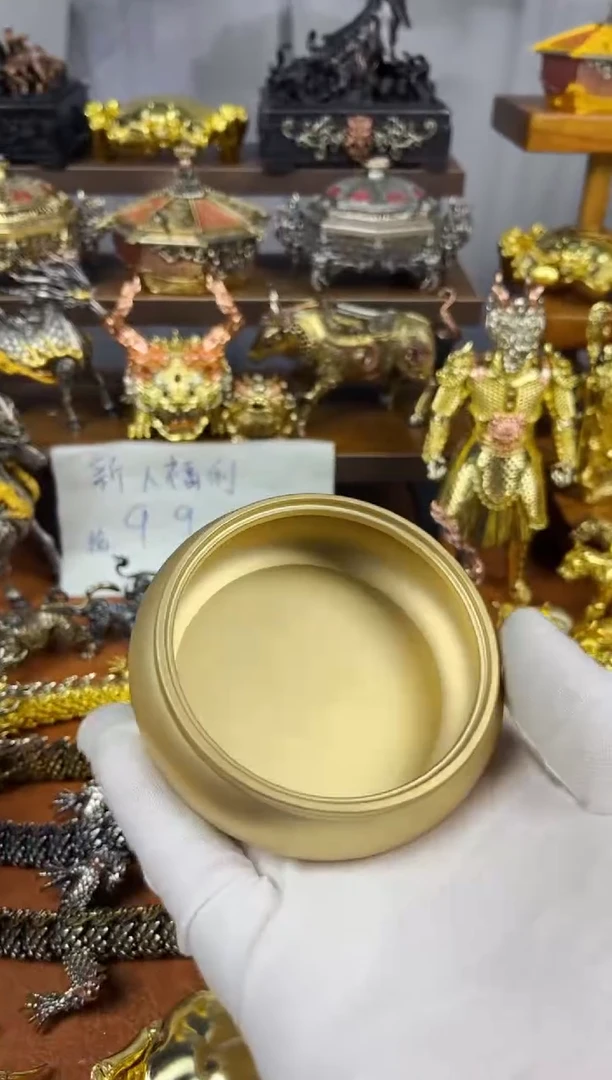 烟灰缸黄铜摆件1