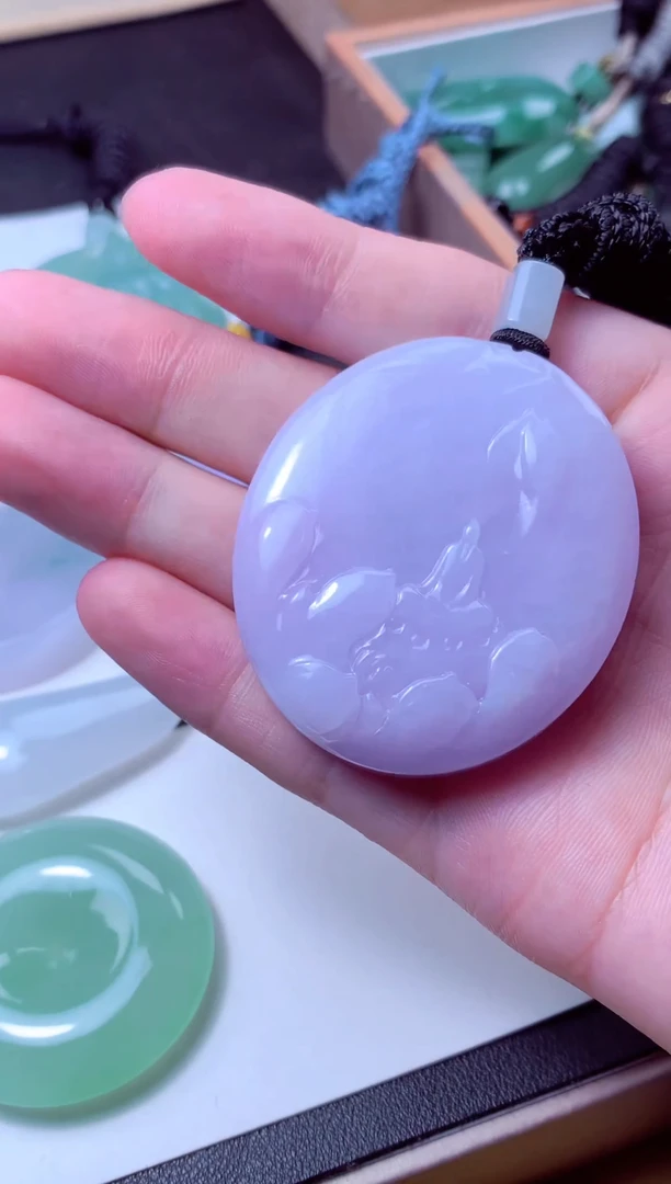 颈饰未镶嵌翡翠天然A货翡翠