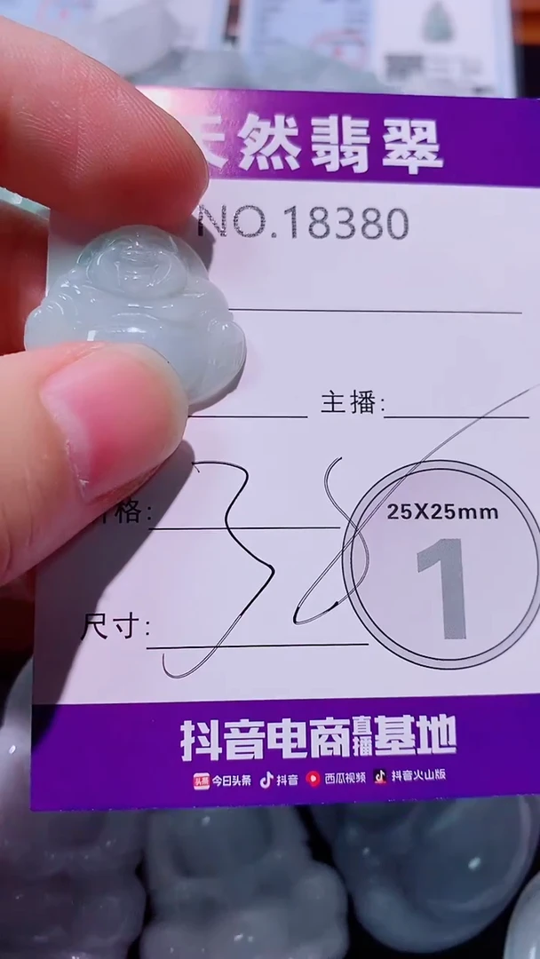 翡翠未镶嵌吊坠(赠链)翡翠A货380