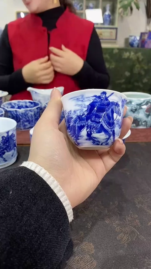 铭墨窑 关羽主人杯