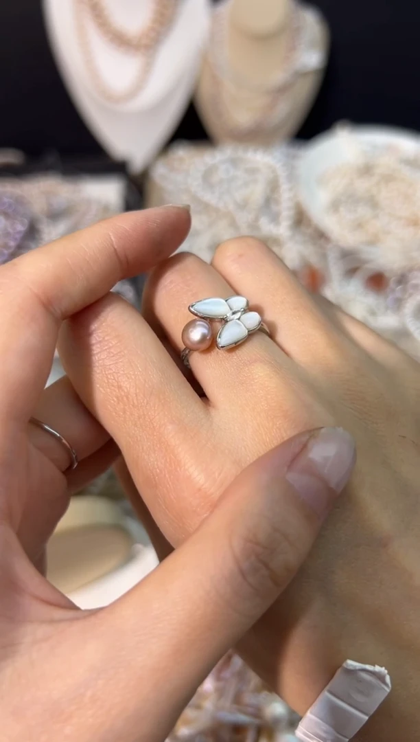 【闪购商品】淡水珍珠56未镶嵌戒指