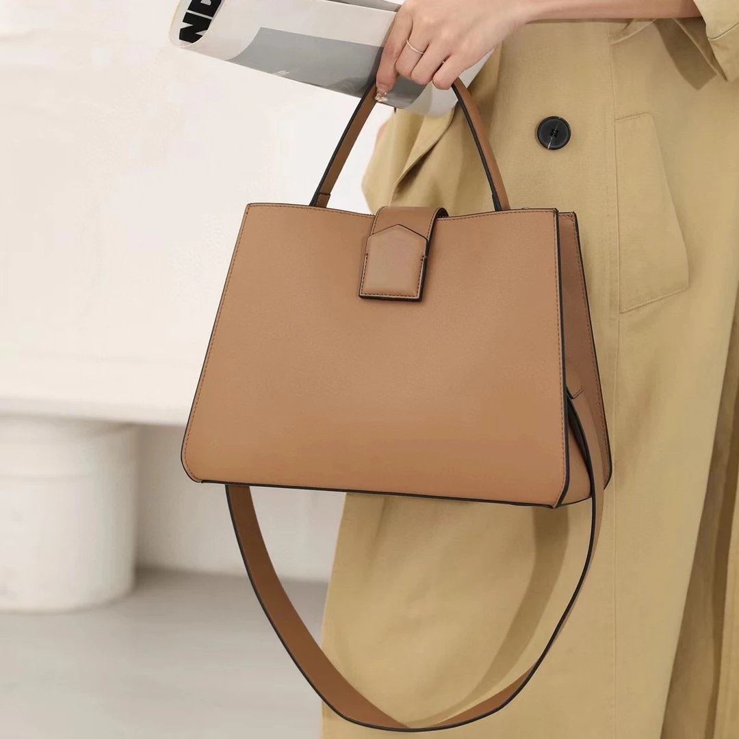 【尚恩CC】SLBL-8073-亚麻配棕-轻奢百搭手提腋下新款斜跨女包