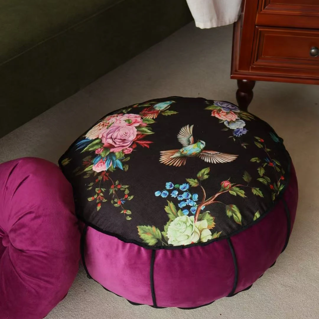 新中式客厅蒲团儿童蒲团飘窗阳台榻榻米坐墩蒲团坐垫