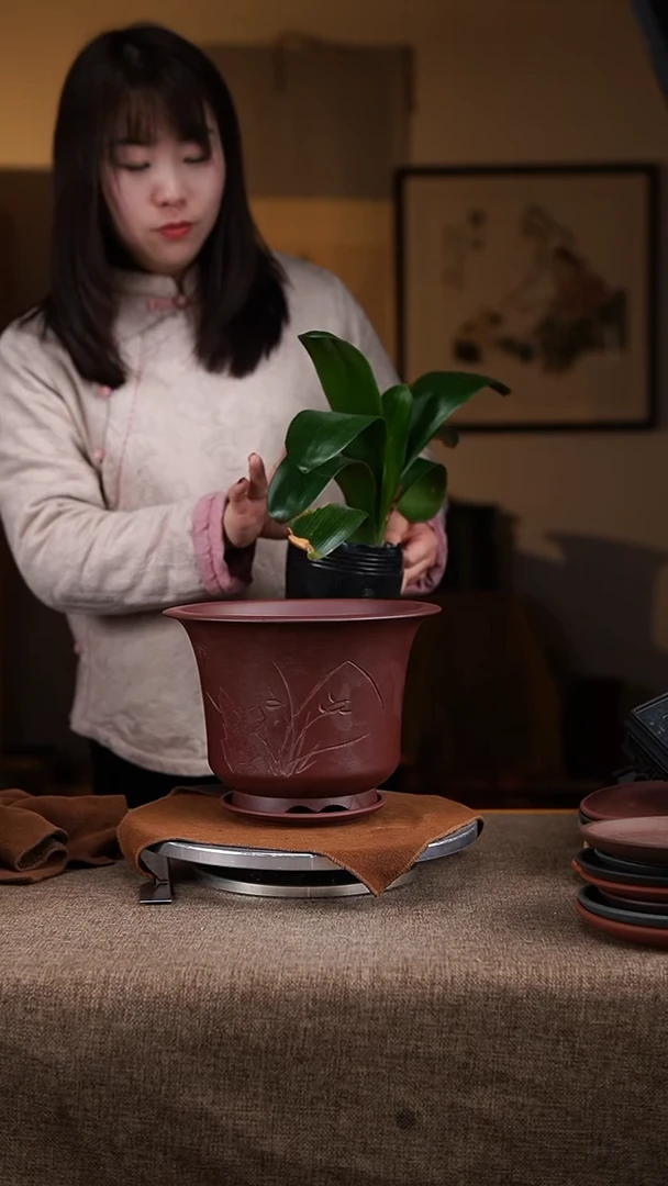 【闪购商品】紫砂花盆紫砂花盆4819+z