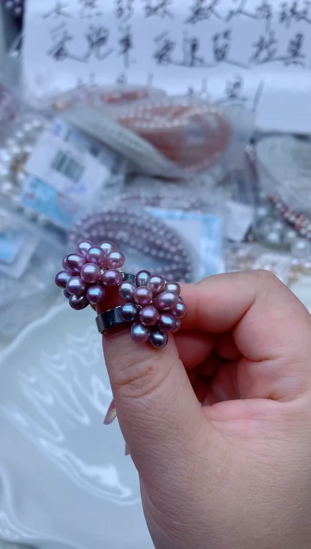 戒指未镶嵌淡水珍珠淡水珍珠戒指多样性发其一