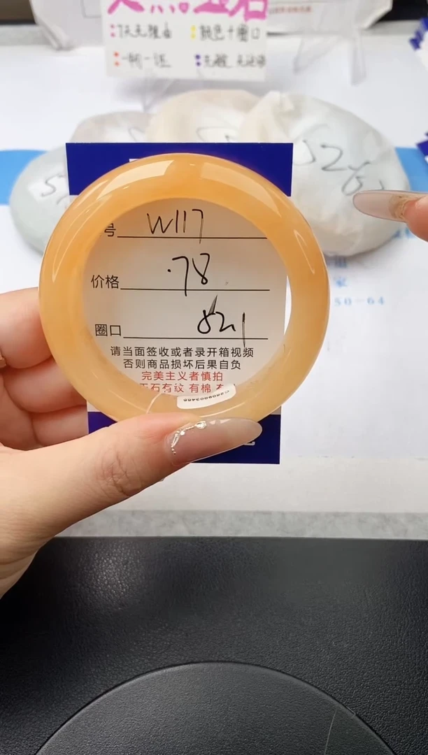 未镶嵌手镯石英质玉w117-HA51+